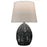 1 Lightt Table Lamp, Bk W/ Wh Shade | TIL-181T-MB