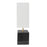 Dainolite 1 Light Incandescent table lamp BK/AGB, White Shade