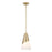 Crystorama Brian Patrick Flynn Tori 1 Light Vibrant Gold Pendant