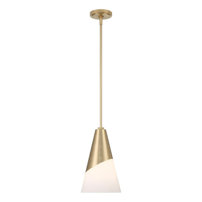 Crystorama Brian Patrick Flynn Tori 1 Light Vibrant Gold Pendant