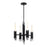 Torres 19-in Matte Black 4 Lights Chandeliers | CH335019MB