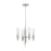 Alora Torres 18-in Polished Nickel/Ribbed Glass 4 Lights Chandeliers