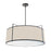  4 Light  Drum Pendant Black/crm Shade W/ 790 Diff | TRA-244P-BK-CRM