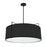  4 Light  Drum Pendant Bk Shade W/790diff | TRA-244P-BK