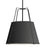4 Light Trapezoid Pendant Bk Shade W/ 790 Diff | TRA-304P-BK