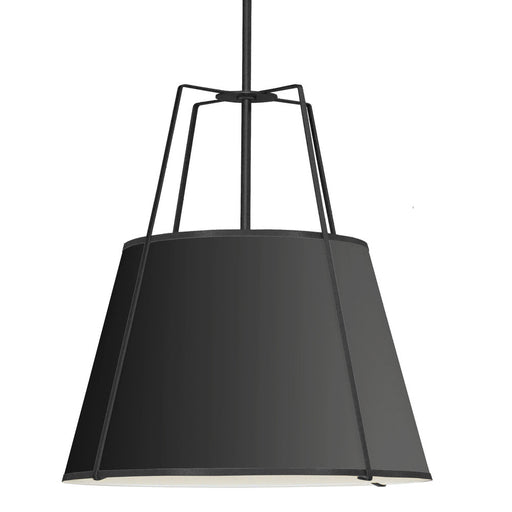 4 Light Trapezoid Pendant Bk Shade W/ 790 Diff | TRA-304P-BK