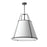  3 Light  Trapezoid Pendant Bk/wh Shade W/790 Diff | TRA-3P-BK-WH