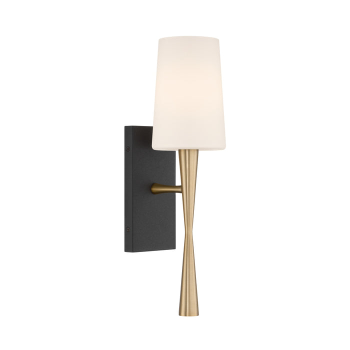 Trenton 5'' Aged Brass + Black Forged Sconce | TRE-221-OP-AG-BF