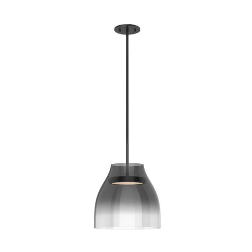 Trinity 12-in Black/smoked Led Pendant | PD62012-BK/SM