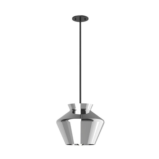 Trinity 13-in Black/chrome Led Pendant | PD62013-BK/CH