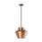 Trinity 13-in Black/copper Led Pendant | PD62013-BK/CP