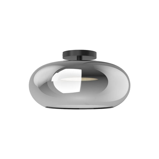 Kuzco Lighting Inc Trinity 14-in Black/Chrome LED Semi Flush Mount