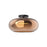 Trinity 14-in Black/copper Led Semi Flush Mount | SF62014-BK/CP