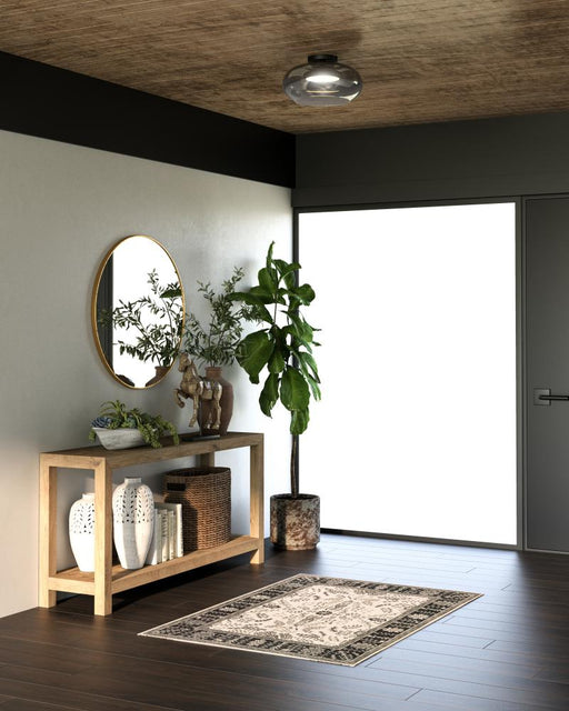 Trinity 14-in Black/smoked Led Semi Flush Mount | SF62014-BK/SM