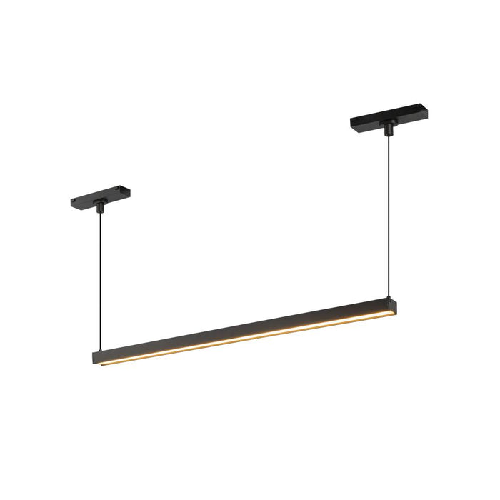 Mira 22-in Black Trilo Track Linear Pendant | TRL28122-BK