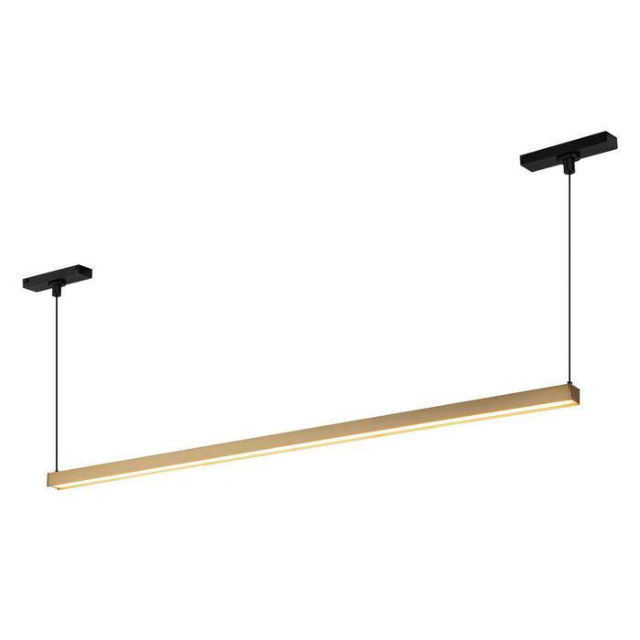 Mira 33-in Brushed Gold Trilo Track Linear Pendant | TRL28133-BG