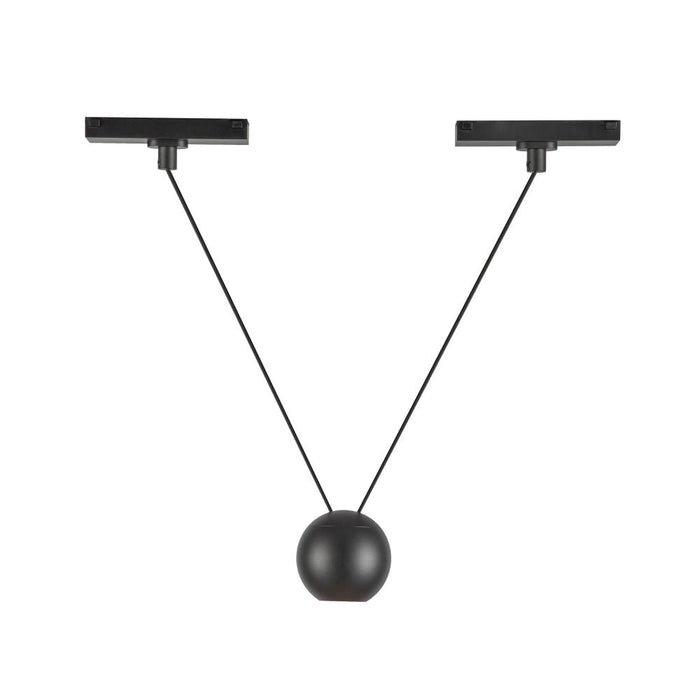 Faria Double 3-in Black Trilo Track Pendant | TRP27203-BK
