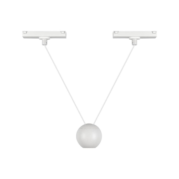 Faria Double 3-in White Trilo Track Pendant | TRP27203-WH
