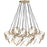 16 Light  Halogen Pendant, Gld With Wh Glass | TSN-16P-GLD