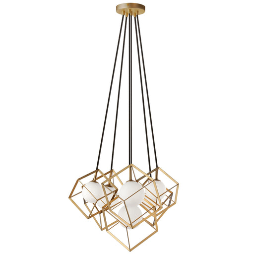  6 Light  Halogen Pendant Gold | TSN-6P-GLD