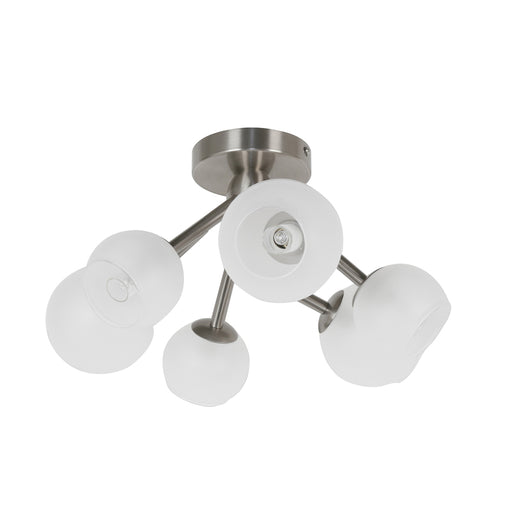  6 Light  Halogen Semi Flush, Sc | TWD-166SF-SC