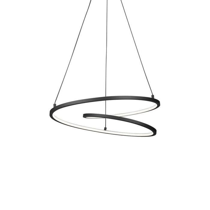 Kuzco Lighting Inc Twist 19-in Black LED Pendant