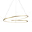 Kuzco Lighting Inc Twist 32-in Antique Brass LED Pendant