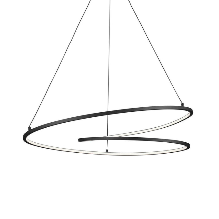 Kuzco Lighting Inc Twist 32-in Black LED Pendant