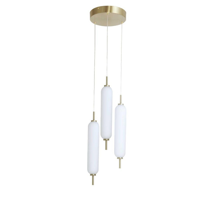 30w Multi Pendant, Agb W/ Wh Opal Glass | TYA-1230LEDP-AGB