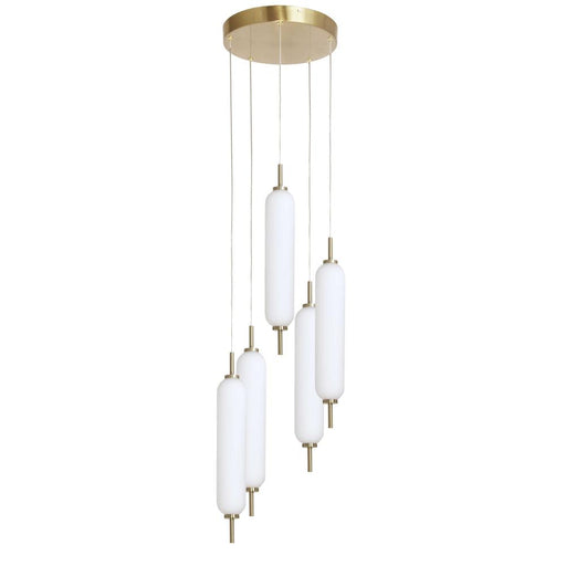 45w Multi Pendant, Agb W/ Wh Opal Glass | TYA-1250LEDP-AGB