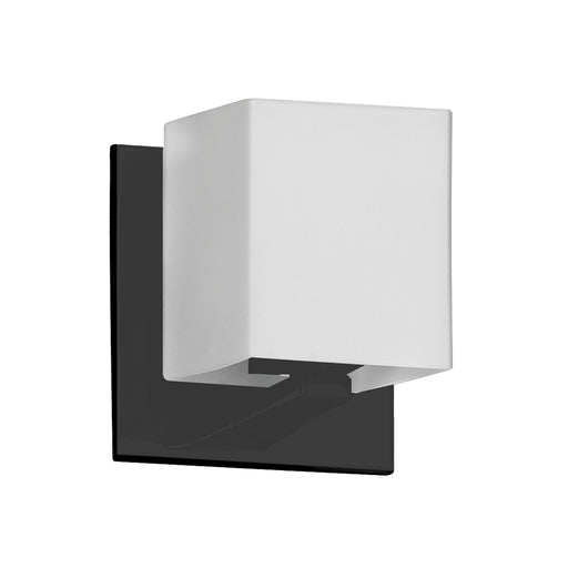 1lt Halogen Wall Sconce, Mb W/ Wh Glass | V1230-1W-MB