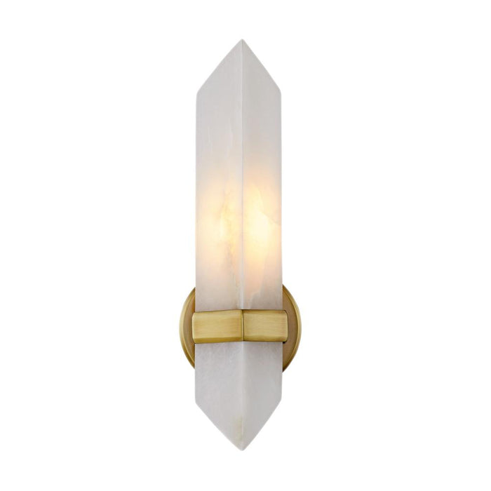 Valencia 5-in Vintage Brass/alabaster 1 Light Wall/vanity | WV334105VBAR