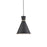Vanderbilt 10-in Black With Gold Detail 1 Light Pendant | 493210-BK/GD