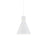 Vanderbilt 10-in White With Gold Detail 1 Light Pendant | 493210-WH/GD
