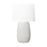 Barbara Barry Roma 1-light Table Lamp In White Crackle Finish With White Linen Fabric Shade | BT1081WHC1