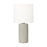 Barbara Barry Shanghai 1-light Table Lamp In White Crackle Finish With White Linen Fabric Shade | BT1101WHC1