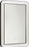 Chopin 18" X 27" Rectangular Illuminated Mirror | KSMRIL107MBK