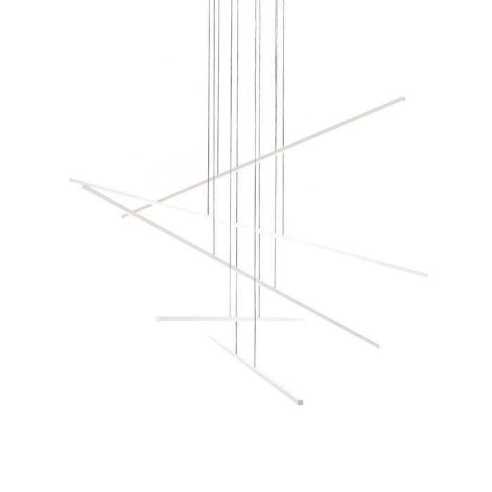 Vega Minor 5 Head White Led Multi Pendant | MP18205-WH