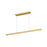 Vega 45-in Brushed Gold Led Linear Pendant | LP10345-BG
