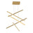 Vega 5 Head Brushed Gold Led Multi Pendant | MP10305-BG