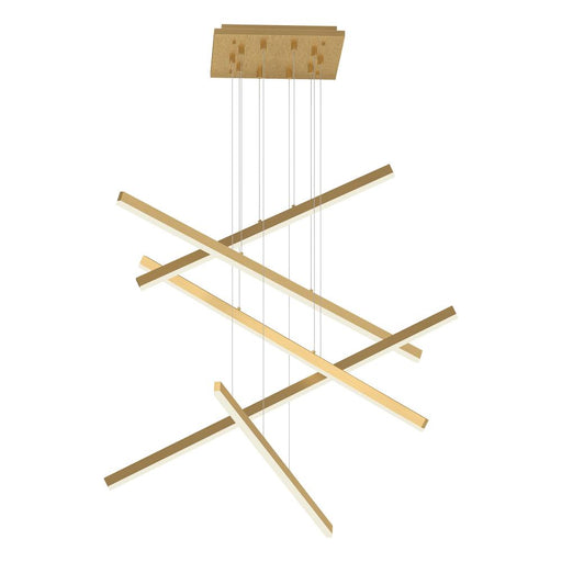 Vega 5 Head Brushed Gold Led Multi Pendant | MP10305-BG