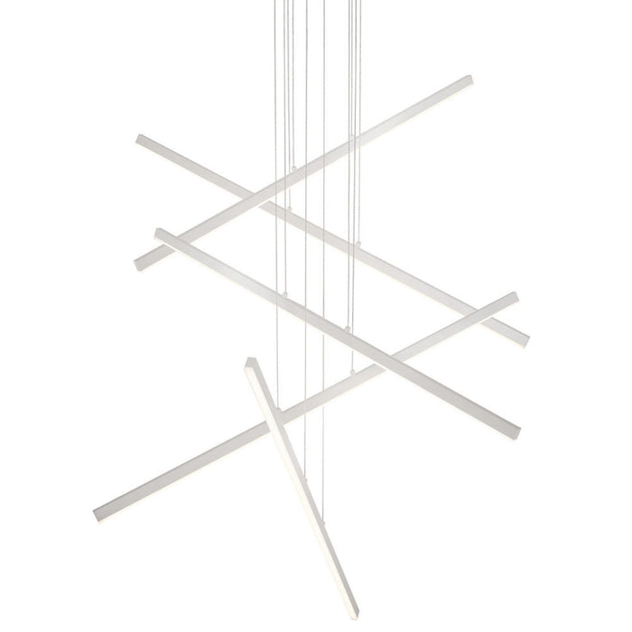 Vega 5 Head Brushed Nickel Led Multi Pendant | MP10305-BN