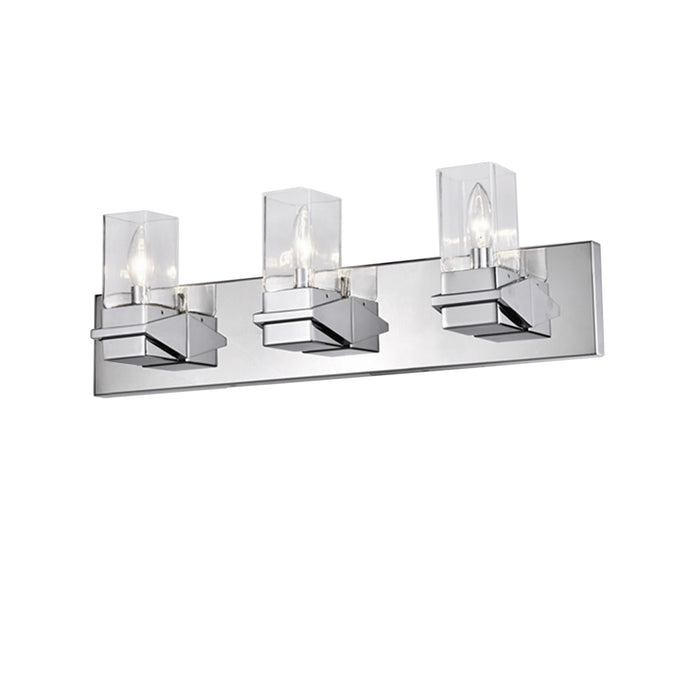  3 Light  Incandescent Vanity, Pc W/ Clr Glass | VER-243W-PC