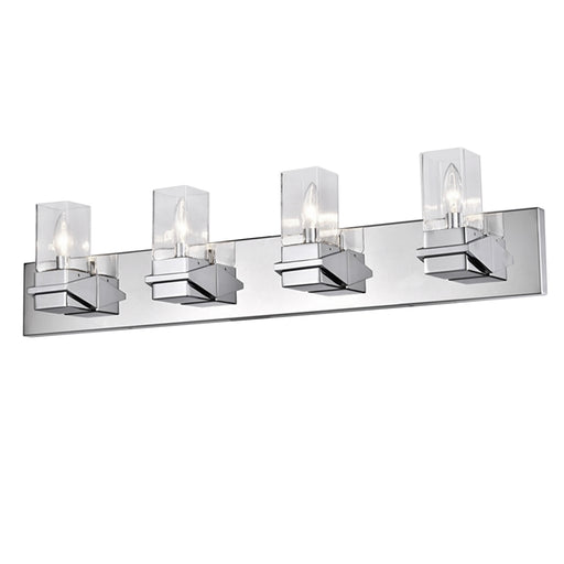  4 Light  Incandescent Vanity, Pc W/ Clr Glass | VER-324W-PC