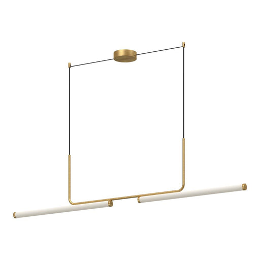 Vesper 73-in Brushed Gold Led Linear Pendant | LP73073-BG