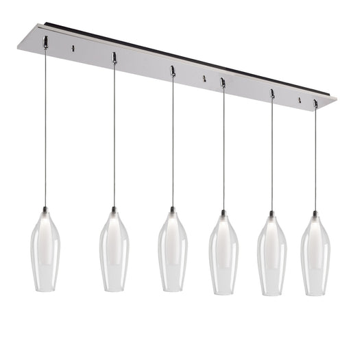 Victoria 42-in Chrome 6-light Multi Pendant | MP3004CH-06