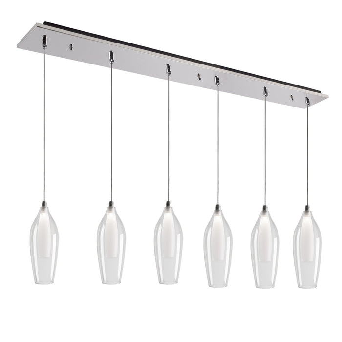 Victoria 42-in Chrome 6-light Multi Pendant | MP3004CH-06