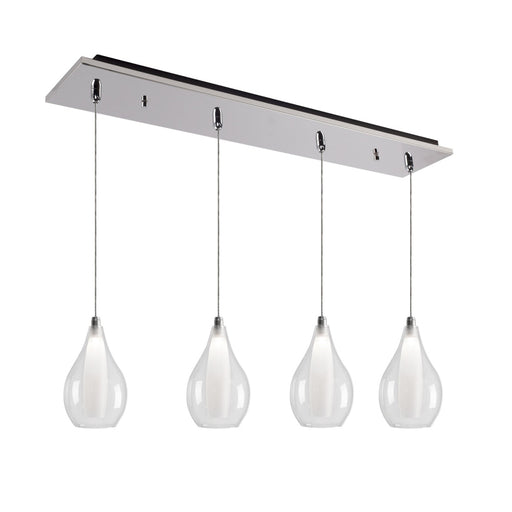Victoria 25-in Chrome 4-light Multi Pendant | MP3005CH-04