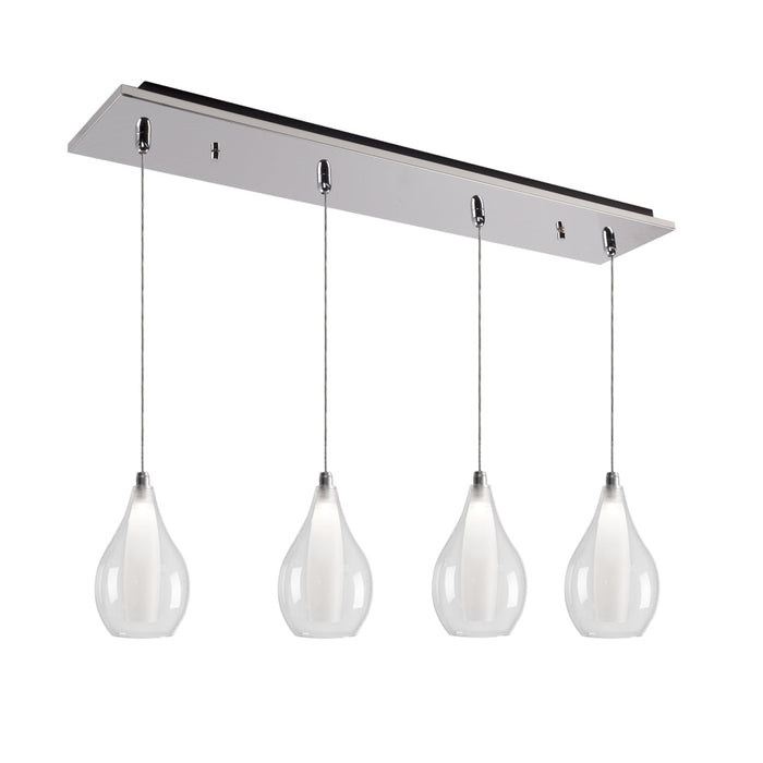 Victoria 25-in Chrome 4-light Multi Pendant | MP3005CH-04