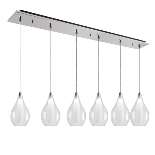 Victoria 42-in Chrome 6-light Multi Pendant | MP3005CH-06